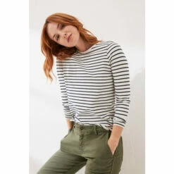 Fat Face FatFace Natural Organic Cotton Breton T-Shirt