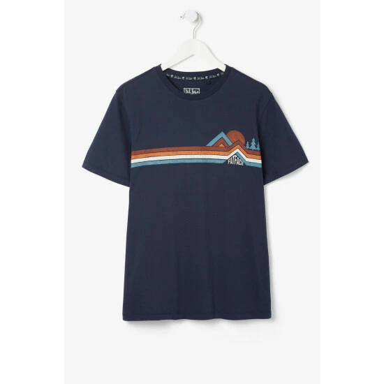 unnamed-file-677.jpg Fat Face FatFace Blue Chest Stripe Graphic T-Shirt -FatFaceshop unnamed file 677