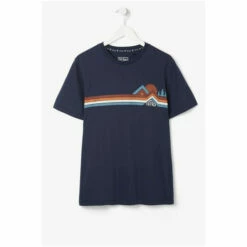 Fat Face FatFace Blue Chest Stripe Graphic T-Shirt 6 Fat Face FatFace Blue Chest Stripe Graphic T-Shirt -FatFaceshop unnamed file 678