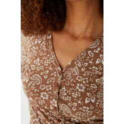 Fat Face FatFace Helen Prairie Vintage Brown Top -FatFaceshop unnamed file 686