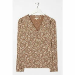 Fat Face FatFace Helen Prairie Vintage Brown Top -FatFaceshop unnamed file 687