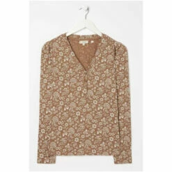 Fat Face FatFace Helen Prairie Vintage Brown Top -FatFaceshop unnamed file 688