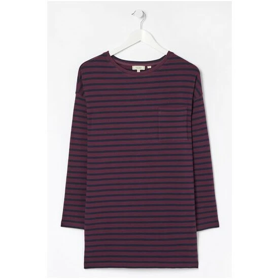 unnamed-file-698.jpg Fat Face FatFace Purple Leena Striped Longline T-Shirt -FatFaceshop unnamed file 698