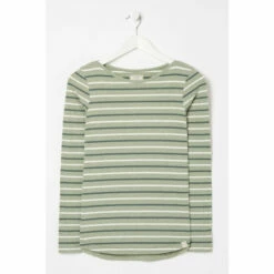 Fat Face FatFace Green Organic Cotton Multi Breton T-Shirt -FatFaceshop unnamed file 70