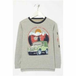 Fat Face FatFace Grey Land Rover Graphic T-Shirt -FatFaceshop unnamed file 727