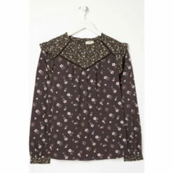 Fat Face FatFace Ruby Daisy Pop Black Top