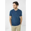 Fat Face FatFace Blue Short Sleeve Slub Henley T-Shirt -FatFaceshop unnamed file 732