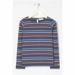 Fat Face Blue Breton Stripe T-Shirt -FatFaceshop unnamed file 741