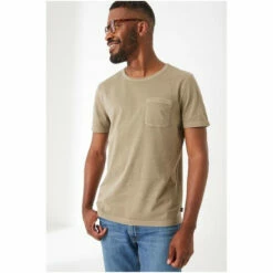 Fat Face FatFace Brown Natural Dye Pocket T-Shirt -FatFaceshop unnamed file 766