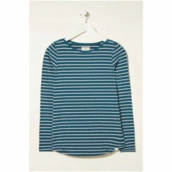 Fat Face Natural Organic Cotton Breton Tee -FatFaceshop unnamed file 772