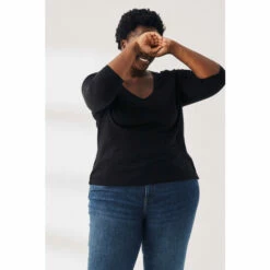 Fat Face FatFace Kemi Three Quarter Organic Cotton T-Shirt White