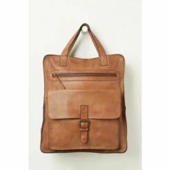 Fat Face Brown Windsor Leather Rucksack