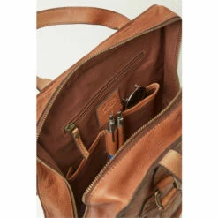 Fat Face Brown Windsor Leather Rucksack -FatFaceshop unnamed file 893