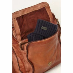 Fat Face FatFace Leather Brown Cross-Body Bag -FatFaceshop unnamed file 945