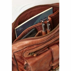 Fat Face FatFace Leather Brown Cross-Body Bag -FatFaceshop unnamed file 946