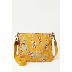 Fat Face FatFace Large Yellow Kingston Bloom Cross-Body Bag